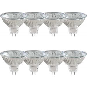 Kalanka-Pack De 8 Ampoules Halogènes Réflecteur Gu5.3 20w 12v, Dimmable Projecteur, Spot Halogène Mr16, 210lm, Blanc Chaud 2700k, 36 °Faisceaux, Base À 2 Broches, Lampe À Réflecteur - Neuf