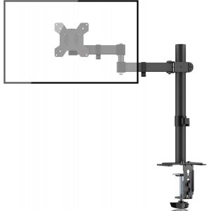 Support &Eacute;cran Pc, Bras &Eacute;cran Pour &Eacute;cran Lcd Led 13-32 Pouces, Support Vesa 100X100/75X75 Mm, Capacit&eacute; De Charge 10 Kg, Rotation &Agrave; 360&deg;, R&eacute;glable En Hauteur, Pied Ecran Pc - Md7421 - Neuf