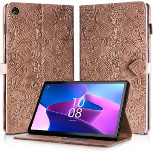 Coque Lenovo Tab M10 Plus 3e Génération 10.6"" Housse Tb-125f/Tb-128f En Cuir Pu Portefeuille Stand Support Etui Coque Protection Tablette Für Lenovo Tab M10 Plus 3e Génération 10.6- Marron.[F6312] - Neuf