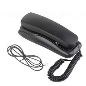 Telephone fixe multifonction mural pour bureau, maison, hotel, salle de bain, noir - Neuf