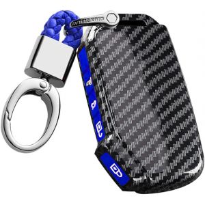 &Eacute;tui de Protection pour cl&eacute; de Voiture-Convient pour Kia K5 K3 K4 Sportage Carnival Sedona KA4 EX SX LX Fiesta Sportage ABS Coque de Protection Porte-cl&eacute;s Accessoires 7 Touches A Bleu - Neuf