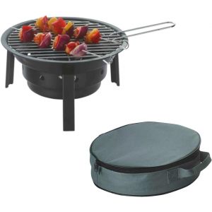 Ulteronixshop-Barbecue au charbon de bois portable - Id&eacute;al pour les pique-niques, les barbecues et les chachlyk - Mini barbecue pliable portable pour les aventures de barbecue spontan&eacute;es (diam&egrave;tre 32 - Neuf