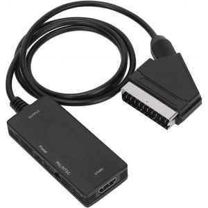VornixorSarlshop-Convertisseur HDMI vers P&Eacute;RITEL 1080P, Adaptateur HDMI1.3 vers P&Eacute;RITEL 1080P, Adaptateur Vid&eacute;o, Prise en de la Sortie NTSC/PAL pour Projecteur de Moniteur HDTV, Lecteur DVD - Neuf