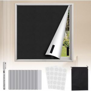 Store Occultant Auto-Adh&eacute;sives Sans Per&ccedil;age, 300 X 145 Cm, 100% Opaque, Store Enrouleur, Rideau De Fen&ecirc;tre, Protection Solaire Int&eacute;rieure, Compatible Velux, Facile &Agrave; Transporter Pour Le Voyage - Neuf
