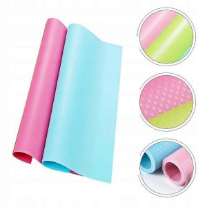 Tapis De Protection Antid&eacute;rapant Pour Tiroirs D'armoire 150 Cm X 45 Cm Rose - Neuf