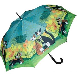 Parapluie Rosina Wachtmeister: All Together Canne Grand Robuste Ouverture Automatique Chat Art - Neuf