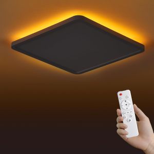 Ulteronixshop-Plafonnier Led Carr&eacute; 1800k Veilleuse 29 Cm Dimmable 3200lm 3000-6500k Avec T&eacute;l&eacute;commande Montage Au Plafond Profil Bas Minuterie D'ambiance Lampe De Plafond R&eacute;glable Pour Chambre &Agrave; Couch - Neuf