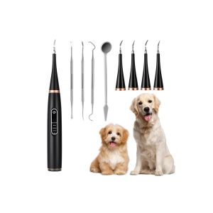 Nettoyeur De Dents Sonique &Eacute;lectrique Pour L'&eacute;limination Du Tartre, De La Plaque Dentaire Et Des Taches, Avec T&ecirc;tes Et Sondes De Rechange - Neuf