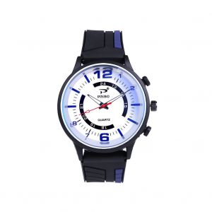 Montres-Bracelets A Quartz Avec Bracelet En Silicone Pour Hommes, Montres De Sport A Quartz (Bleues) - Neuf