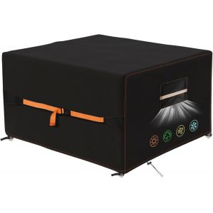 Cfus-Housse Salon De Jardin Exterieur, 420d Tissu Oxford Housses De Meubles De Jardin 150x150x75cm, Bache De Table Protection Vec Grilles D'aération Imperméables, Anti-Uv, Résistance Au Vent - Neuf