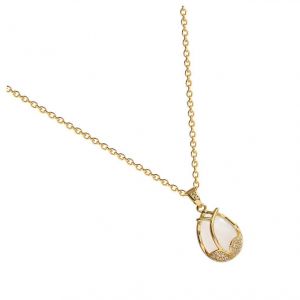 Tulip Chaîne Délicate Femmes Collier En Or Acier Tulip Pendentif Élégant Tour De Cou Pour Les Femmes, La Clavicule Bijoux - Neuf