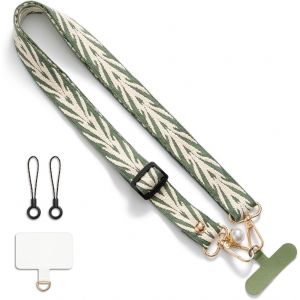 Handykette Bandouli&egrave;re Universelle Pour T&eacute;l&eacute;phone Portable Lani&egrave;re De T&eacute;l&eacute;phone Portable Ceinture Verte Handyh&uuml;lle - Neuf