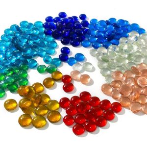 Mevronisshop-Lot De 420 Cabochons En Verre Color&eacute;s Et Pierres Mugles 1800 G - 15-20 Mm - Pour Aquarium, Remplissage De Vase, Hydroponique Et D&eacute;coration - Couleurs M&eacute;lang&eacute;es De Qualit&eacute; Sup&eacute;rieure - Neuf