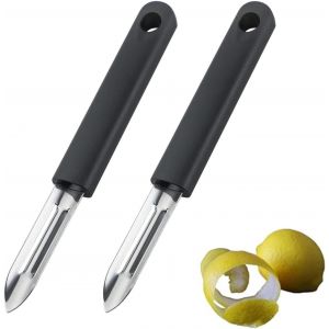 Lot De 2 &Eacute;plucheurs De Pommes De Terre,&Eacute;plucheur De L&eacute;gumes,&Eacute;plucheur De Potate,&Eacute;plucheur De L&eacute;gumes,&Eacute;plucheur En Acier Inoxydable,Convient Pour Tous Les Types De Fruits Et L&eacute;gumes - Neuf