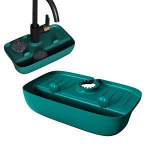Tapis de protection anti-&eacute;claboussures pour robinet, id&eacute;al pour prot&eacute;ger et ranger les objets dans la cuisine et la salle de bain. - Neuf