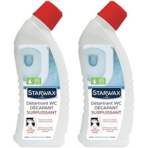 KALANKA-- Gel Détartrant Décapant Surpuissant - WC et fosses septiques - Détartre en Profondeur - Efficace même sous l'Eau - Formule Concentrée - Fabriqué en France - 750ml (Lot de 2) - Neuf