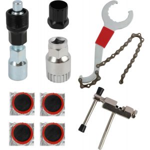 Letnerny-5 Pièces Outils De Réparation Pour Vélo, Manivelle, Démonte Chaîne, Kit D'installation De Vélo Outil De Réparation, Extracteur De Boîtier De Pédalier, Extracteur De Cassette De Roue Libre - Neuf