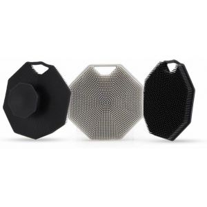 Lot De 3 Brosses Exfoliantes En Silicone Pour Le Corps ¿ Brosse Multifonction Pour Tous Types De Peau, Nettoyage En Douceur Et Facile À Nettoyer - Neuf