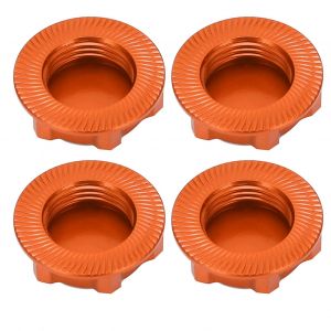 Écrous de roue hexagonaux en alliage d'aluminium léger 17 mm, écrou hexagonal anti-poussière et anti-poussière pour voiture 1/8 RCOrange - Neuf