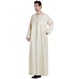À Manches Longues Pour Hommes Thobe Xl Beige - Neuf