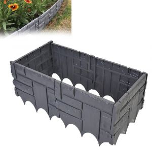Lot De 6 Bordures De Jardin En Plastique De 1,5 M Pour Massifs De Fleurs, Pelouses Et Am&eacute;nagements Paysagers - Neuf