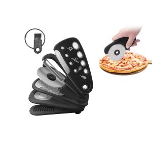 Ensemble De 6 Ustensiles De Cuisine Comprenant Une R&acirc;pe, Un Moulin &Agrave; L&eacute;gumes, Une Roulette &Agrave; Pizza, Un Ouvre-Pizza, Un &Eacute;plucheur, Un &Eacute;plucheur D'herbes Aromatiques Et Une Brosse. - Neuf