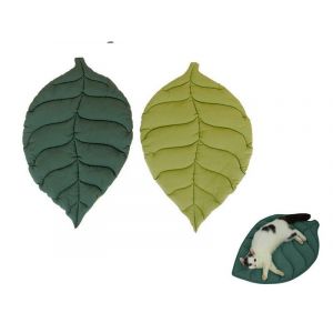 Matelas Et Coussin Lavable En Forme De Feuille Pour Chien Et Chat, Double Face, Doux Et Confortable. - Neuf