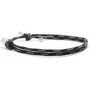 - Bracelet Paracorde 2mm Et Argent 925 - Bijou Homme Ou Femme Ajustable Dessin&eacute; Et Assembl&eacute; En France - Neuf