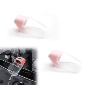 Pack De 2(Rose) Robinet Extender Pour Les Tout - Petits- Enfants Baignoire Lavabo Robinet Extender, Lavabo Poign&eacute;e Rallonges Pour S'adapte &Agrave; La Plupart Des Robinets - Neuf