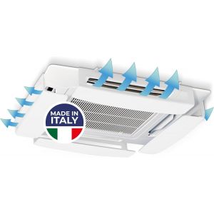 Ulteronixshop-Quadro Deflecteur Climatisation De Plafond - KIT de 4 D&eacute;flecteurs Pour Climatiseurs &agrave; cassette - Facile &agrave; Installer - Blanc, Made in Italy - Neuf