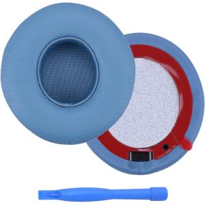 KAL-Remplacement Coussinets D'Oreille Pour Beats Solo 4 Wireless Casque Memory Foam Et Protein Pu Coussinet Casque U2013 Coussinets De Rechange U2013 Bleu - Neuf