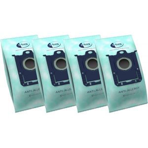 GR206S Lot de 4 Sacs d'aspirateur en Plastique UltraSilencer, ClassicSilence, SilentPerformer, VX4, VX6, VX7, VX8 - Neuf