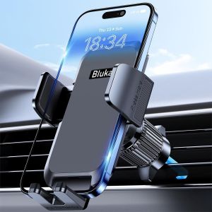 Kal-Support Téléphone Voiture, Support Grille D'aération Porte Téléphone Voiture Ventilation [Clip Amélioré&rotation 360°& Un Bouton De Libération] Compatible Avec Smartphone/Gps 4,0''-7,0 - Neuf