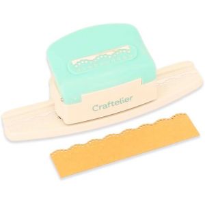 Chenquansarl-Perforatrice De Bordures Pour D&eacute;corer Les Bords Des Feuilles De Papier Et De Bristol Avec Des Pois Sp&eacute;cial Scrapbooking Et Loisir Cr&eacute;atif | Dimensions Approximatives 15 X 5,02 X 5,02 Cm - Neuf