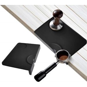 Nbgcm-Tapis De Tamper Avec Protection Des Bords De Table, Tapis De Tamping Antidérapant Fabriqué En Silicone, Accessoire Barista Avec Compartiment Pour Le Filtre Porta, Accessoire Idéal Pour - Neuf