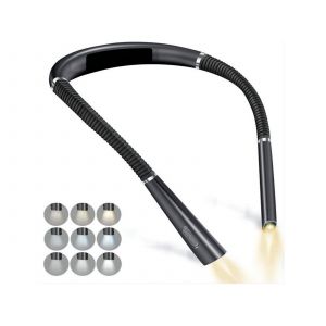 Lampe De Lecture Led Rechargeable Pour Le Cou Avec Luminosit&eacute; R&eacute;glable - Neuf