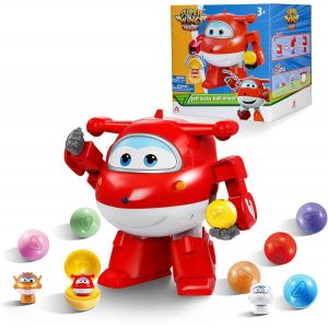 ERYI-Jouet Lucky Ball Jett, 20,5 Cm, 7 Lucky Ball 2-En-1 Transformateur-Jouet, Avec 3 Jeux D'Autocollants Diy, Avions Et Robots Jouets Pour Enfants Garçons Et Filles De 3 Ans Et Plus - Neuf