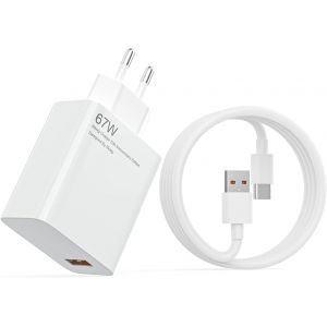 Chargeur Rapide Xiaomi 67 W Avec C&acirc;ble Usb C De 2 M, Adaptateur Chargeur Rapide Xiaomi Chargeur Turbo Pour Xiaomi 13T 13 12S Ultra 12 Lite 12X 11T Redmi Note 13 12 11Pro 11S 10 Mi 11 Ultra 11I 10T Et - Neuf