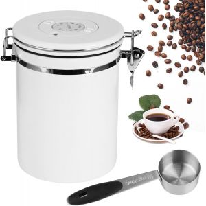LETNERNY-2,8 L Boîte À Conservation Hermétique En Acier Inoxydable, 1Kg, Avec Cadran Dateur Et Cuillère Doseuse Offerte Pour Café En Grains, Noix Et Sucre - Neuf