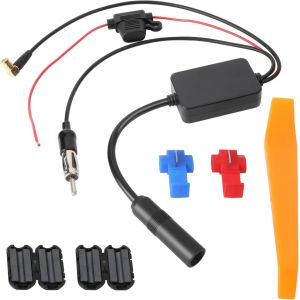 CFRY-Amplificateur d'antenne d'autoradio Universel 12 V, amplificateur de Signal d'antenne Radio Dab FM AM stéréo de Voiture, répartiteur d'autoradio Dab/FM pour autoradios modernisés - Neuf