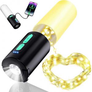 Lampe De Camping Led Multifonctionnelle Pour Tente Ext&eacute;rieure, Lampe Torche D'urgence Avec Chargeur Int&eacute;gr&eacute; - Neuf