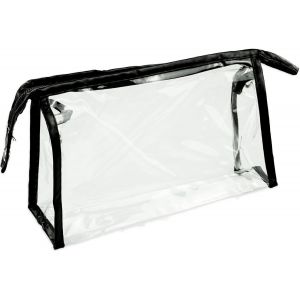 KALANKA-Maquillage Transparente, Trousse de Toilette &eacute;tanche avec Fermeture &eacute;clair,Trousse de Toilette en Vinyle et Plastique PVC Transparent, Sac de Voyage pour Femmes en Vacances, Voyages d'affaire - Neuf