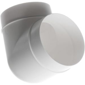 Ø 125mm Coude à 90° pour Conduit Rond - Connecteur Tube Rond - Plastique PVC - Neuf