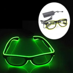 Lunettes Led Lumineuses Fantaisie Lunettes Lumineuses Contrôle De La Batterie Avec 4 Modes Réglables El Fil Néon - Neuf