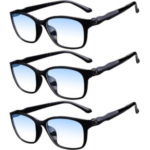 Lunettes De Lecture Ultra Légères En Tr90 Pour Hommes Femmes, Finition Mate, Lot De 3 Lunettes Anti Lumière Bleue - Neuf