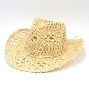 Tissé À La Main En Paille De L'ouest Chapeau De Cowboy Pour Les Hommes Et Les Femmes - Neuf
