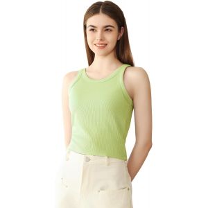 Camisoles Pour Femme Avec Soutien-Gorge Int&eacute;gr&eacute;, D&eacute;bardeurs C&ocirc;tel&eacute;s, Top De Yoga De Base, D&eacute;bardeur De Superposition, Tops D&eacute;contract&eacute;s Rembourr&eacute;s - Neuf