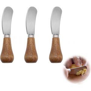 Oayew-Multifonctionnel Et Exquis Couteau A Beurre Couteau &Agrave; Tartiner Le Fromage &Eacute;pandeur De Fromage En Acier Inoxydable Couteau &Agrave; Beurre Debout Pour Sandwichs &Agrave; La Cr&egrave;me Au Fromage Au Beurre(3 Pi&egrave;ces - Neuf