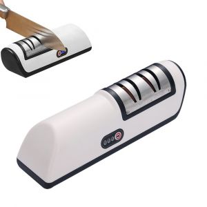 Aff&ucirc;teur De Couteaux &Eacute;lectrique Rechargeable &Agrave; 2 &Eacute;tapes Avec Compartiment De Rangement Pour Une Utilisation En Cuisine - Neuf