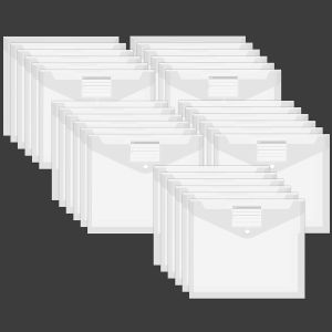 Tianyi-Lot De 30 Porte-Documents A4 &Eacute;tanches A4 Avec Poche Pour &Eacute;tiquette, Classeur Dossiers Pour Organiser Des Documents, Fournitures De Bureau, Devoirs - Neuf